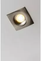 Lubinis taškinis šviestuvas AURORA, IP20, kvadratinis, inox/satinas