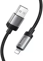 USB A tipo į „Lightning“ tipo laidas Hoco 2,4A 1 m X117 juodas