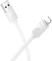 USB A tipo į „Lightning“ tipo keitiklis Hoco 2,4A, 1 m, X114, baltas