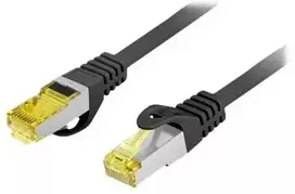 LANBERG tinklo kabelis CAT.6A S/FTP LSZH CU 10 m juodas, Fluke Passed