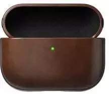 Nomad Modern Leather dėklas, rustic rudos spalvos (Horween) – AirPods Pro 3