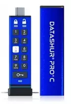 „iStorage datAshur PRO+C“ 256GB mėlyna USB atmintinė (IS-FL-DA3C-256-256)