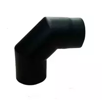 Dūmtraukio alkūnė Wadex, juoda sp., 160 mm, 90 °