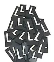 Triarca As Triarca etiketė/ruošinys - Plytelė 1/8 "L" balta