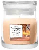 Yankee Candle Signature kvapni žvakė stiklinėje maža Rožinė Sands Glow 110 g