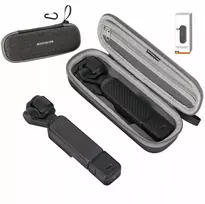Dėklas SunnyLife Dėklas futeralas apsauginis dėklas kietas dėklas + karabinas / Dji Osmo Pocket 4 / 3 / Op4-b206-gy (SB11962)