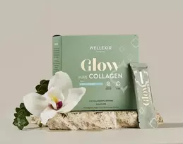 „Wellexir“ – gryno kolageno „Glow Pure“ 30 pakelių dėžutė
