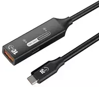 PremiumCord USB 3.2 Gen 2 kartotuvas ir prailginimo kabelis C-Male-A-Female, 10Gbps aliumininis 7 m