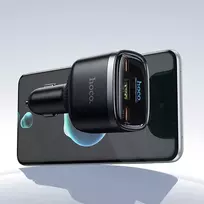 Automobilinis įkroviklis Hoco USB A + 2xUSB C PD QC3.0 93W Z70 juodas