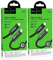 Cable USB C do USB C Hoco USB4 40Gbps/8K60Hz 5A 240W 1m US15 juodas