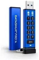 „iStorage DatAshur PRO+“ USB atmintinė 64GB USB Type-A 3.2 Gen 1 (3.1 Gen 1) Mėlyna (IS-FL-DA3A-256-64)