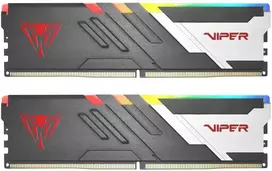 Patriot VVR532G60C28AK Viper Steel RGB, VIPER VENOM DDR5 RGB AMD 32GB (2x16GB) 6000MT/s UDIMM rinkinys