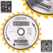 Powermat Deimantinė diskinė lentpjūvė medienai 255x30 24z TDD-255x30x24Z