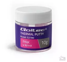 Qoltec Aukšto šilumos laidumo pasta | Thermal Putty masė 4 W/m-K | 10 g | Rožinė