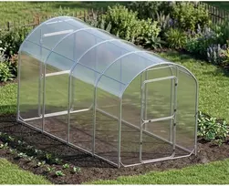 Šiltnamis CUCUMBER (plotis 2,1 m) NANO danga 4mm, Šiltnamio ilgis: Šiltnamio ilgis 4m