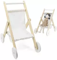 Viga Toys Žaislas lėlių vežimėlis VIGA, guminiai ratukai