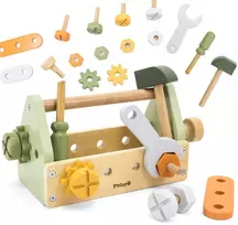 Viga Toys Įrankių dėžė Viga, natūralaus buko mediena