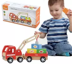 Viga Toys Žaislas kranas Viga, su magnetais