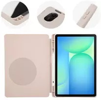 OBAL:ME SolidTab dėklas Samsung Galaxy Tab S10 Lite/S9/S9 FE/S10 FE rausvos spalvos