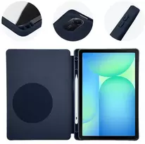 OBAL:ME SolidTab dėklas Samsung Galaxy Tab S10 Lite/S9/S9 FE/S10 FE tamsiai mėlynas