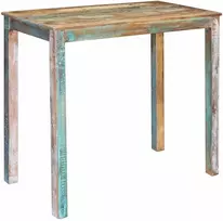 Baro stalas 110 x 55 x 100 cm Kieta atnaujinta mediena