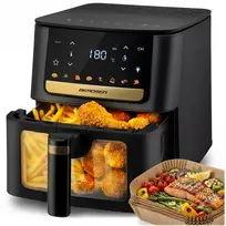 Gruzdintuvė be riebalų Air fryer + kepimo popierius Berdsen BD-655 juoda