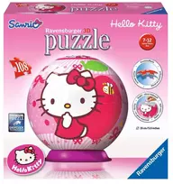 Ravensburger 3D dėlionė-rutulys „Hello Kitty“, 108 det., nuo 7 m.
