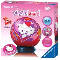 Ravensburger 3D dėlionė-rutulys „Hello Kitty širdelė“, 108 det., nuo 7 m.