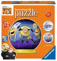 Ravensburger 3D dėlionė-rutulys „Bjaurusis aš 3: Pimpačiukai“, 72 det., nuo 6 m.