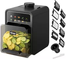 Elektrinė daržovių pjaustyklė DSP KM5078, 9 viename, 800 W, juoda