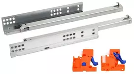Undermount drawer slide with a soft closing system (partial extension) l-550 Modern Slide