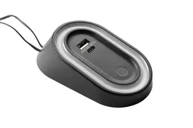 Elipso luminaire with wireless sensor, USB A+C, DC12V, 2.5W, 80lm, 4000K, PC, dimmable, juodas