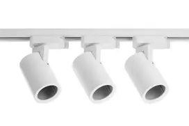 TRAX BIS Set, 3 1-Phase Busbar Housings, 3xGU10, max.3x20W, AC220-240V, 1m, baltas