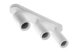 Ceiling luminaire SOLIS, IP20, max. 50 W, 3*GU10, baltas