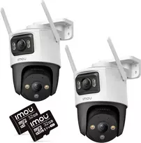 Rinkinys 2 IP kamerų IMOU Cruiser Dual 10MP (5MP + 5MP) su 32GB atminties kortelėmis