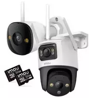 Rinkinys 2 IP kamerų Imou bullet 3 5MP ir Cruiser Dual 10MP su 32GB atminties kortelėmis
