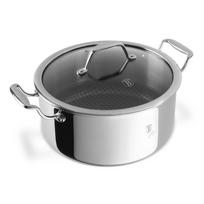 Nerūdijančio plieno troškinimo puodas su dangčiu BERLINGERHAUS ETERNAL, ø24 cm, 4,5 L