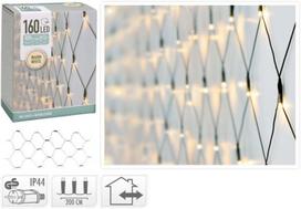 Elektrinė girlianda TINKLAS 160 LED, IP44, 7,2 W, šiltai baltos sp., 2 x 1 m