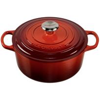 Ketaus puodas Le Creuset Signature apvalus 24 cm 4.2 l Cerise