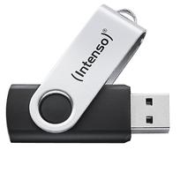 USB atmintinė Intenso Office Line 128GB USB 3.2, sidabrinė/juoda
