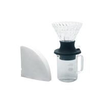 Hario V60 02 Immersion Drip Switch lašintuvas ir ąsotis, 200ml - juodas