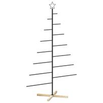 vidaXL Metalinė Kalėdų eglutė su stovu KUOPIO 180 cm Plienas Juoda