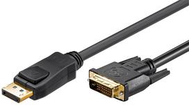 Laidas Goobay DisplayPort Cable DP To DVI D Male DisplayPort male, DVI-D male, 2 m, juoda sp.