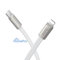Flat Cable USB C to Lightning Hoco PD 30W 1 m X125 white