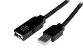 Kabelis StarTech Active Extension Cable USB2AAEXT15M USB2AAEXT15M USB A male, USB A female, 15 m, juoda sp.