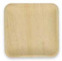 Verive palmių lapų lėkštė kvadratinė L18xW18xH3cm natūrali, 4 vnt. x 25 vnt./dėžėje