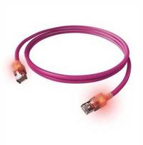 Easylan Kryžminis kabelis EasyLan S/FTP DualBoot LED Cat.6A, RJ45 / RJ45, LSOH, violetinis, 2 m