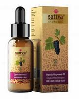 Ekologiškas vynuogių kauliukų aliejus veidui, kūnui ir plaukams – SATTVA Ayurveda, 50 ml