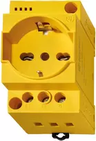Finder Elektros lizdas su LED, skirta montuoti ant DIN bėgelio, RAL1021, (7U.00.8.230.0012)