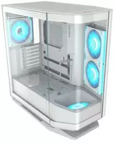 COUGAR Midi Tower korpusas, FV270 ARGB, baltas, Midi Tower, PC, baltas, ATX, CEB, EATX, micro ATX, Mini-ITX, metalas, plastikas, grūdintas stiklas, žaidimams